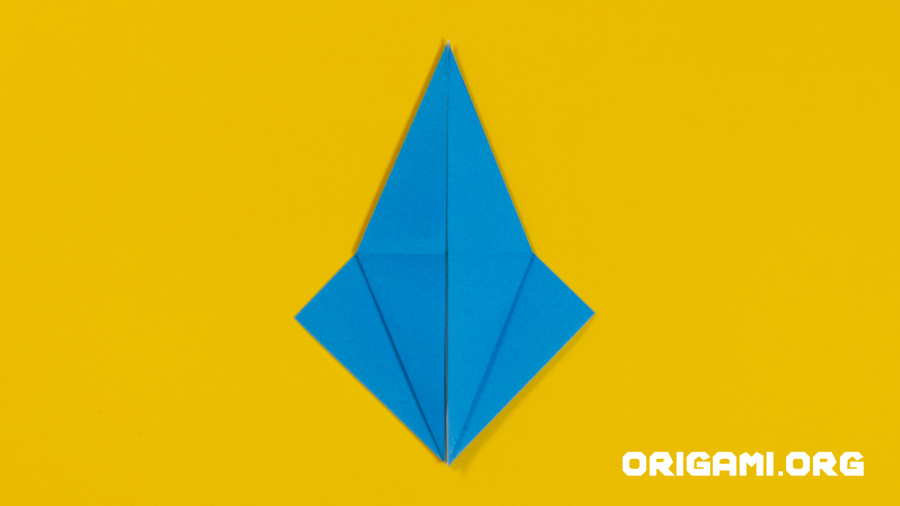 Grue en origami étape 23