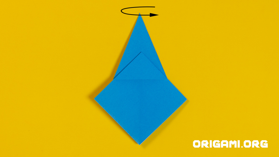 Grue en origami étape 24