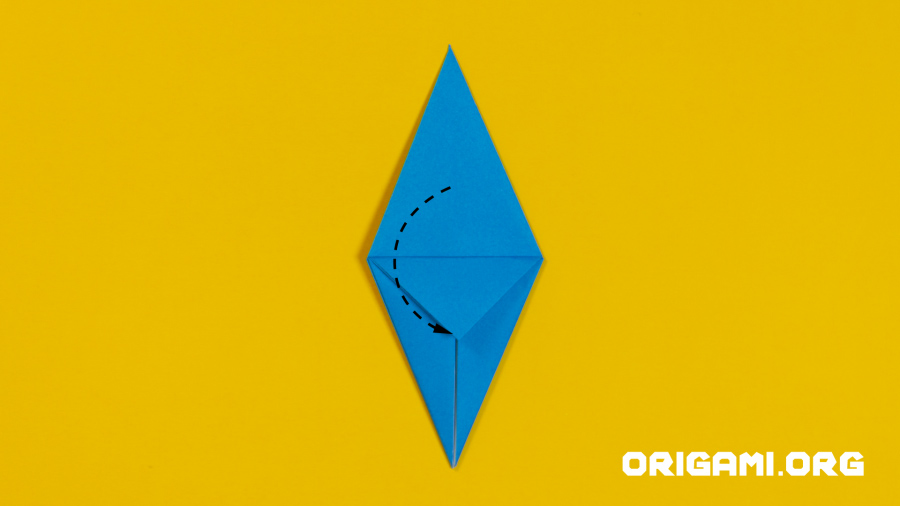 Grue en origami étape 26