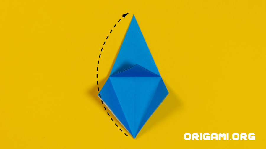 Grue en origami étape 28