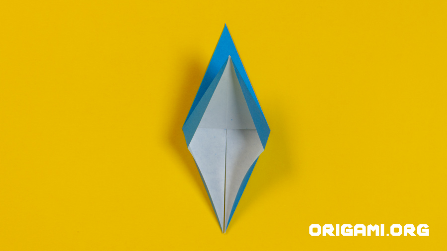 Grue en origami étape 29