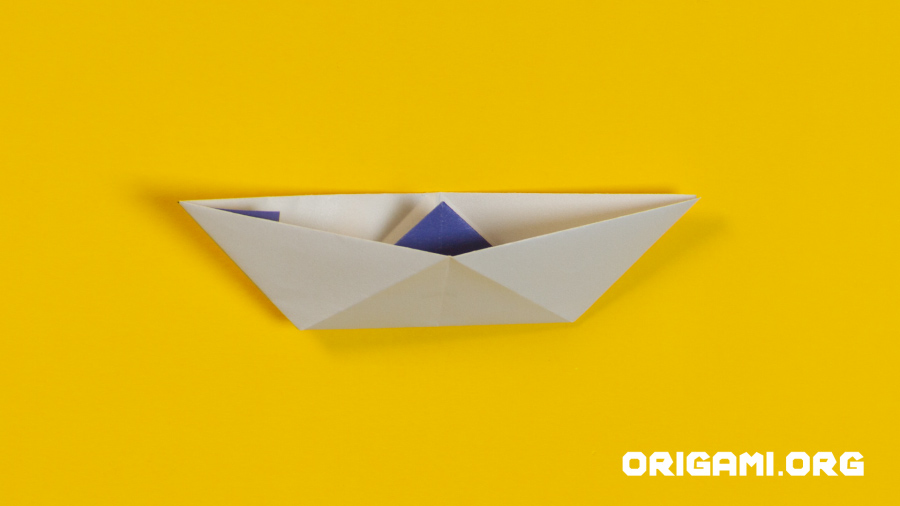 Origami Boat Step 21